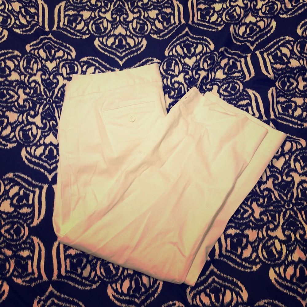[Laundry by Shelli Segal] white Capri pants